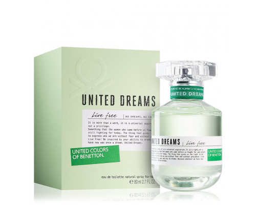 Benetton United Dreams Live Free , Туалетная вода 80мл (тестер)