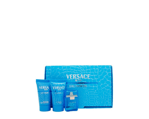 Versace Man Eau Fraiche , Набор (т/вода 50мл + 50мл бальзам п/бритья + 50мл гель д/душа)