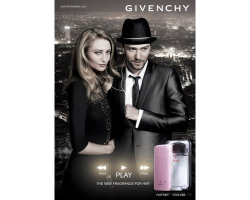 Givenchy Play for Her Eau de Toilette , Туалетная вода 50мл