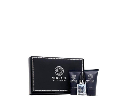 Versace Pour Homme , Набор (т/вода 50мл + 50мл бальзам п/бритья + 50мл гель д/душа)