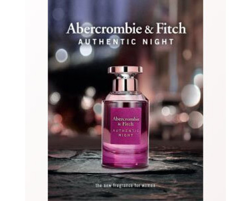 Abercrombie & Fitch Authentic Night , Парфюмерная вода 100мл (тестер)