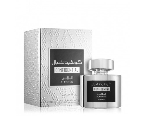 Lattafa Perfumes Confidential Platinum , Парфюмерная вода 100мл