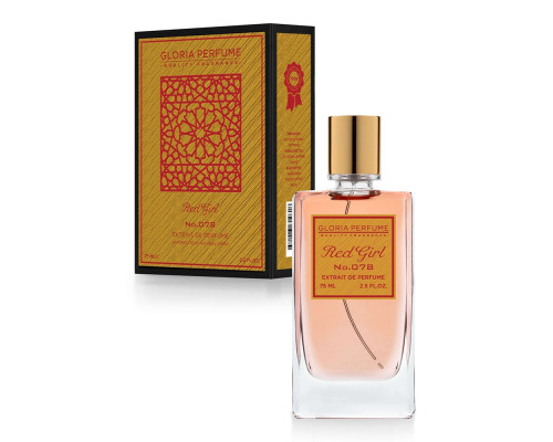 №078 Gloria Perfume Red Girl (Maison Francis Kurkdjian Baccarat Rouge 540 Extrait de Parfum) , Парфюмерная вода 75 мл