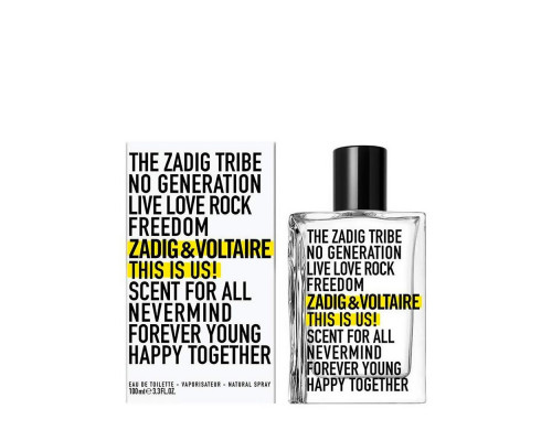 Zadig & Voltaire This is Us , Туалетная вода 100 мл (тестер)